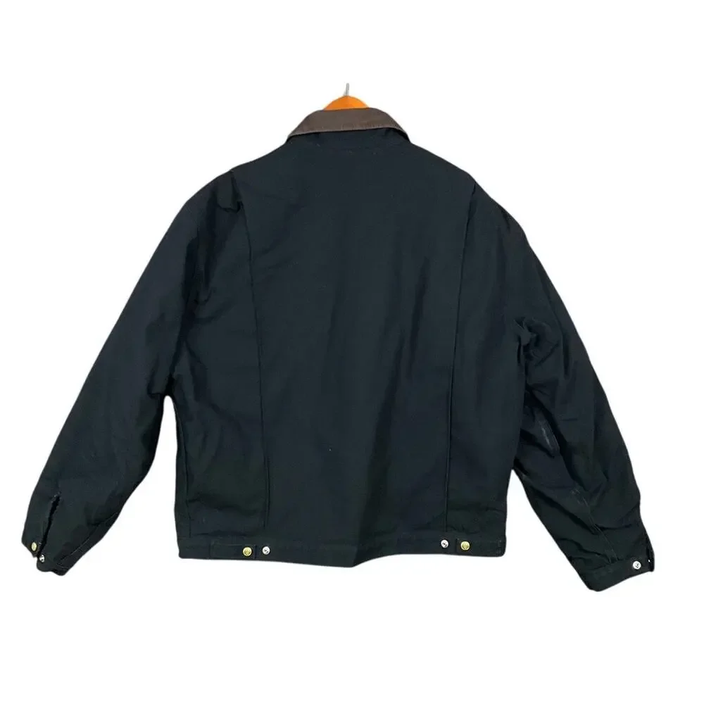 DICKIES VINTAGE Detroit Blanket Lined Insulated Canvas Jacket Coat Black XL Work